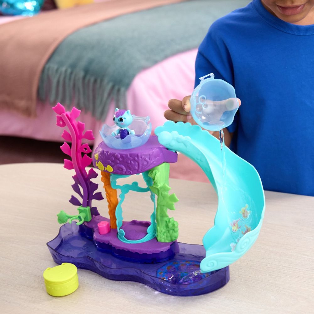 Set de joaca cu figurine, Gabbys Dollhouse, Mer-Cats Colorful Kitty Aquarium, 6074401