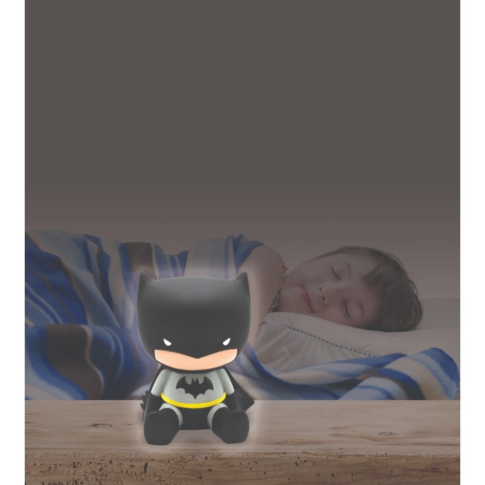 Lampa de veghe cu lumini LED, Lexibook, Batman 3D