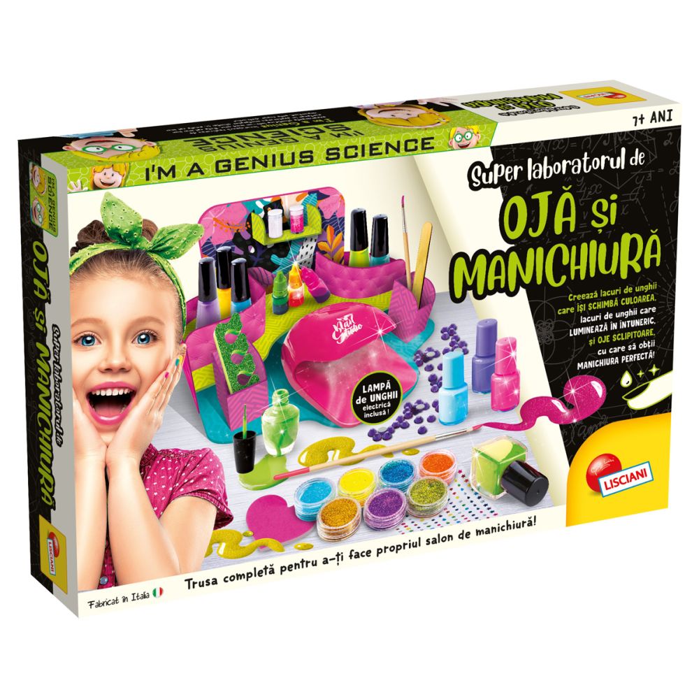 Set de joaca, Lisciani, Laboratorul de oja si manichiura