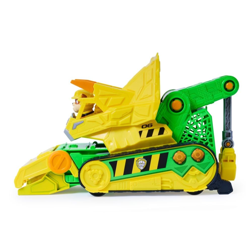 Vehicul cu figurine, Paw Patrol the Dino Movie, Chomp and Rescue Bulldozer, 6075978