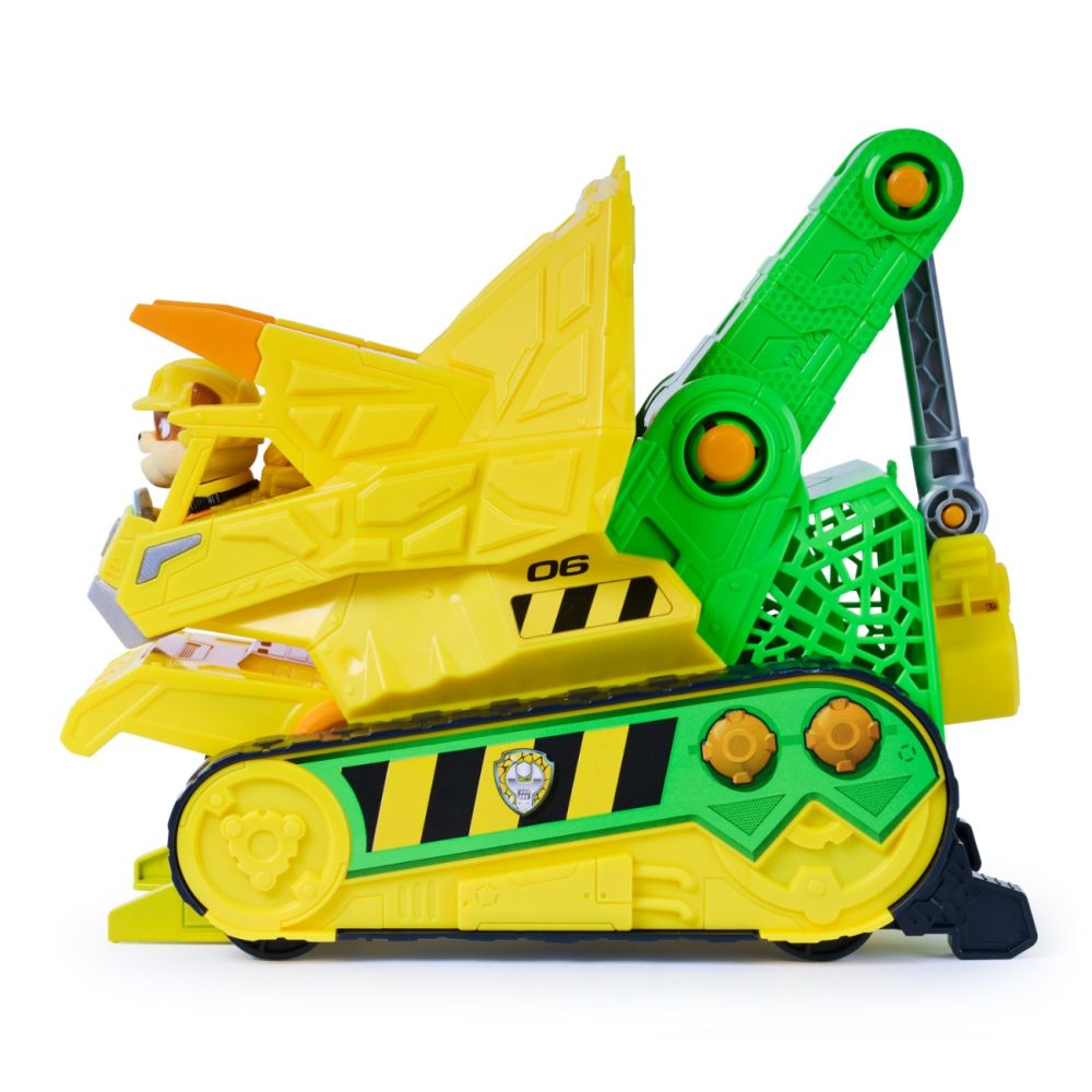 Vehicul cu figurine, Paw Patrol the Dino Movie, Chomp and Rescue Bulldozer, 6075978