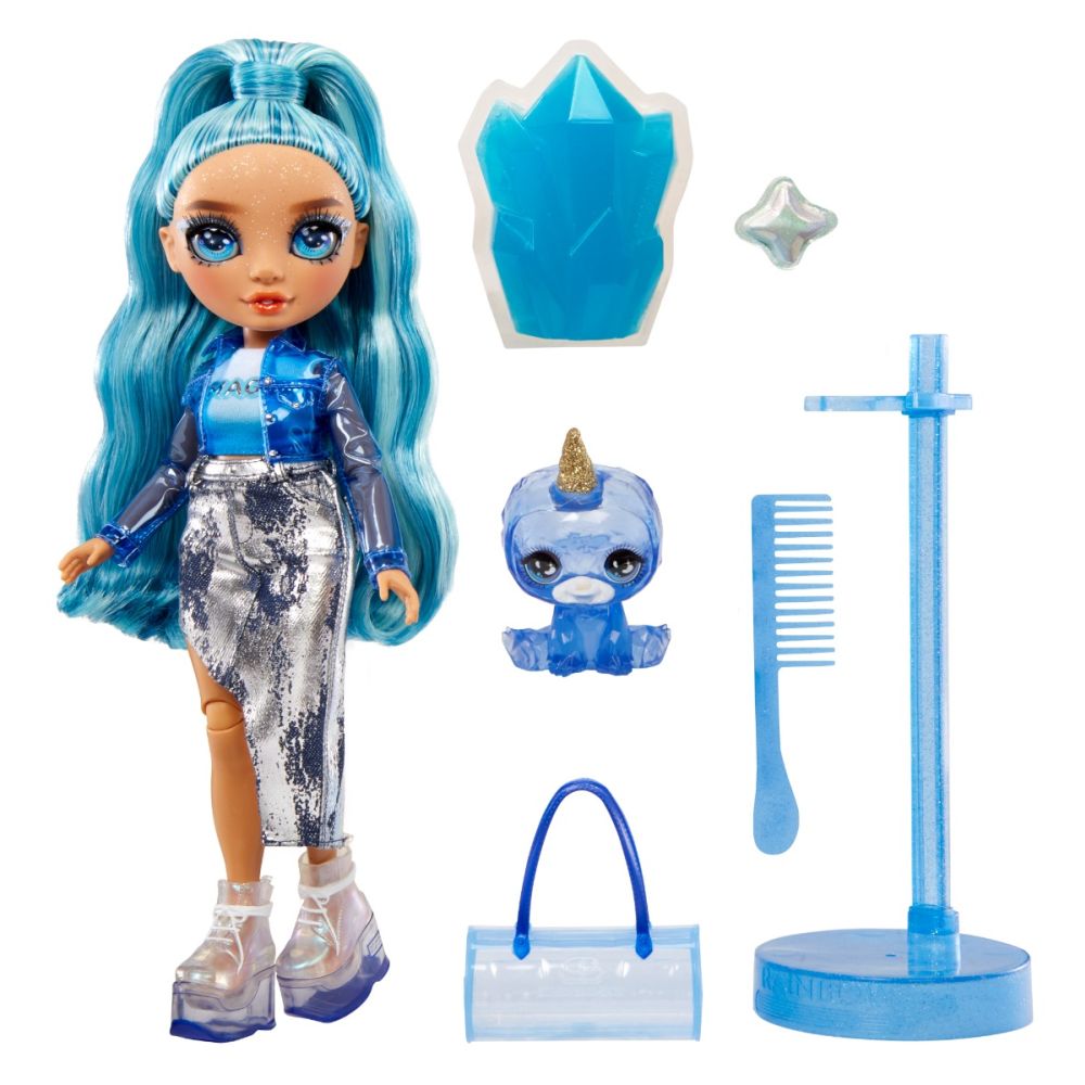 Papusa Rainbow High, Sparkle Slime, Skyler Blue, 120216EU
