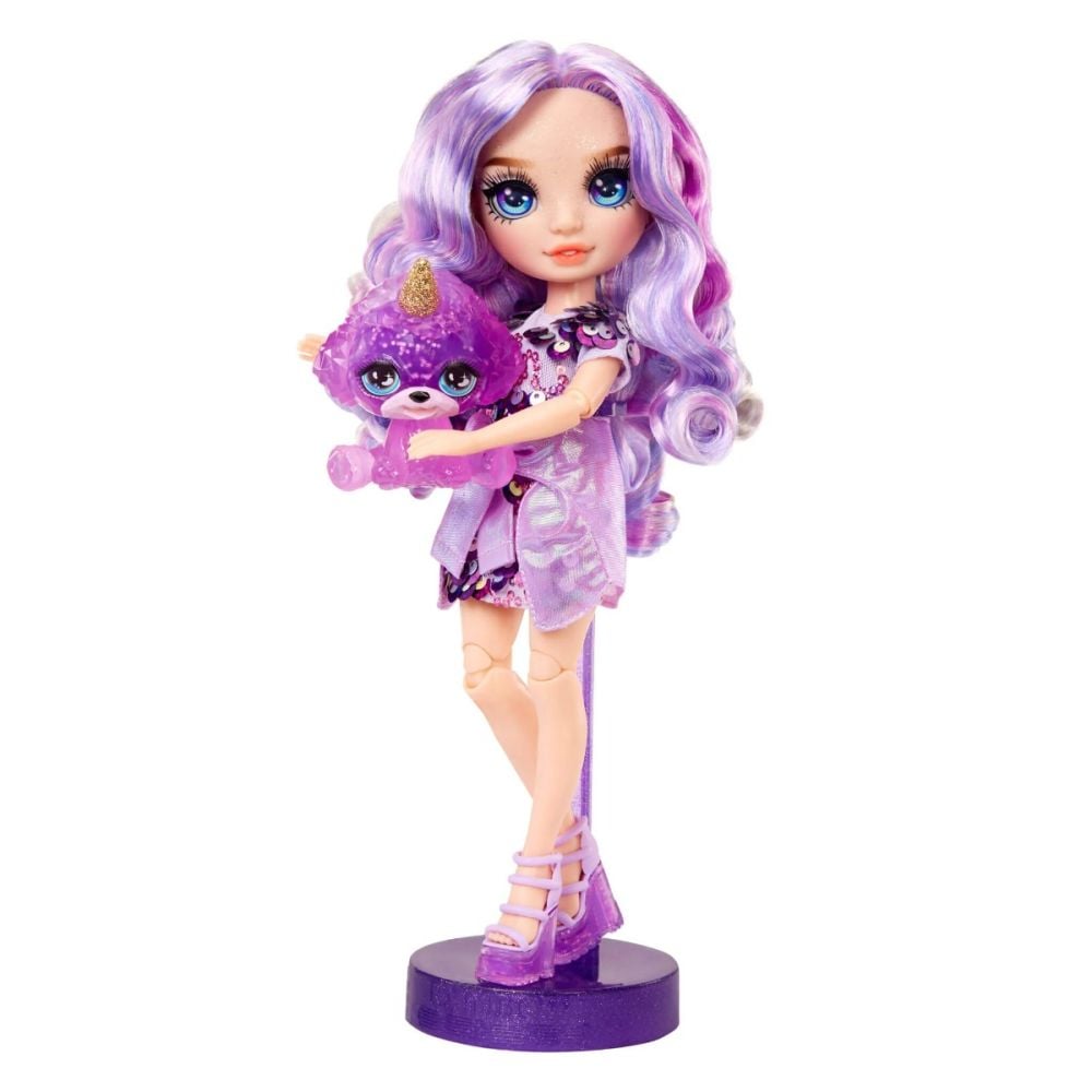 Papusa Rainbow High, Sparkle Slime, Violet Willow, 120223EU