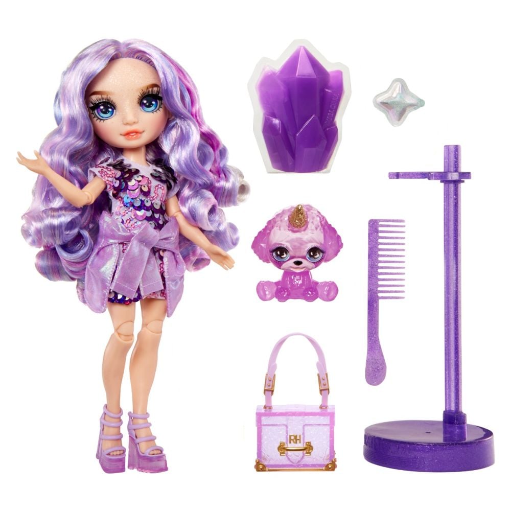 Papusa Rainbow High, Sparkle Slime, Violet Willow, 120223EU | Noriel