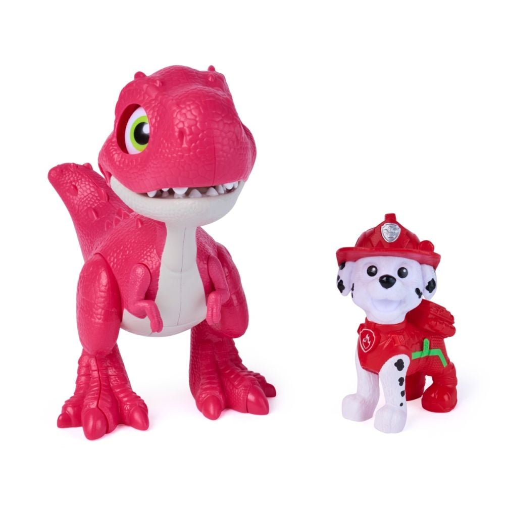 Set dinozaur cu figurina, Paw Patrol, Roaring Pup Pals, Marshall, 20158882