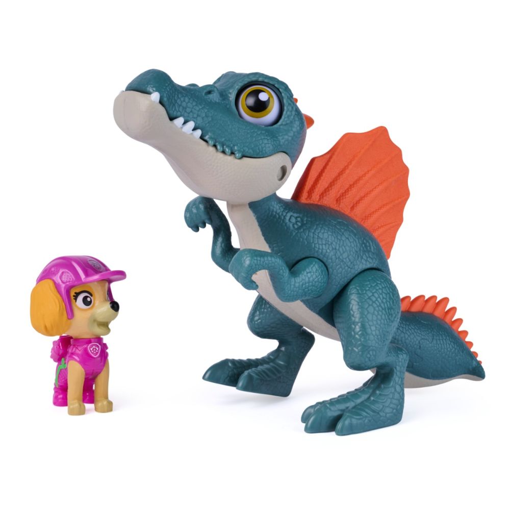 Set dinozaur cu figurina, Paw Patrol, Roaring Pup Pals, Skye, 20158883