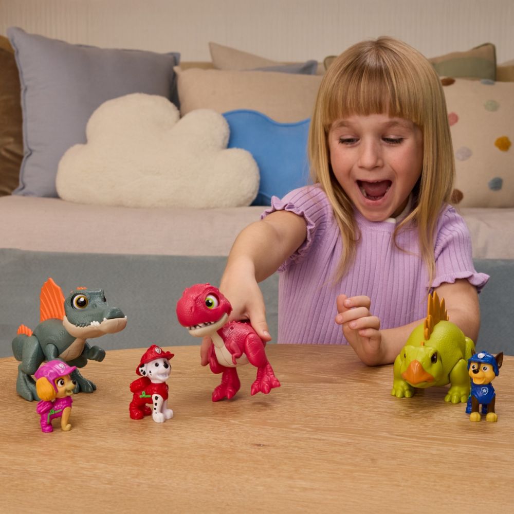 Set dinozaur cu figurina, Paw Patrol, Roaring Pup Pals, Skye, 20158883