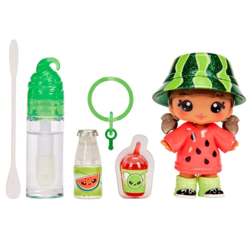 Papusa Yummiland, Lipgloss Doll, Maya Watermelon, 120780EUC