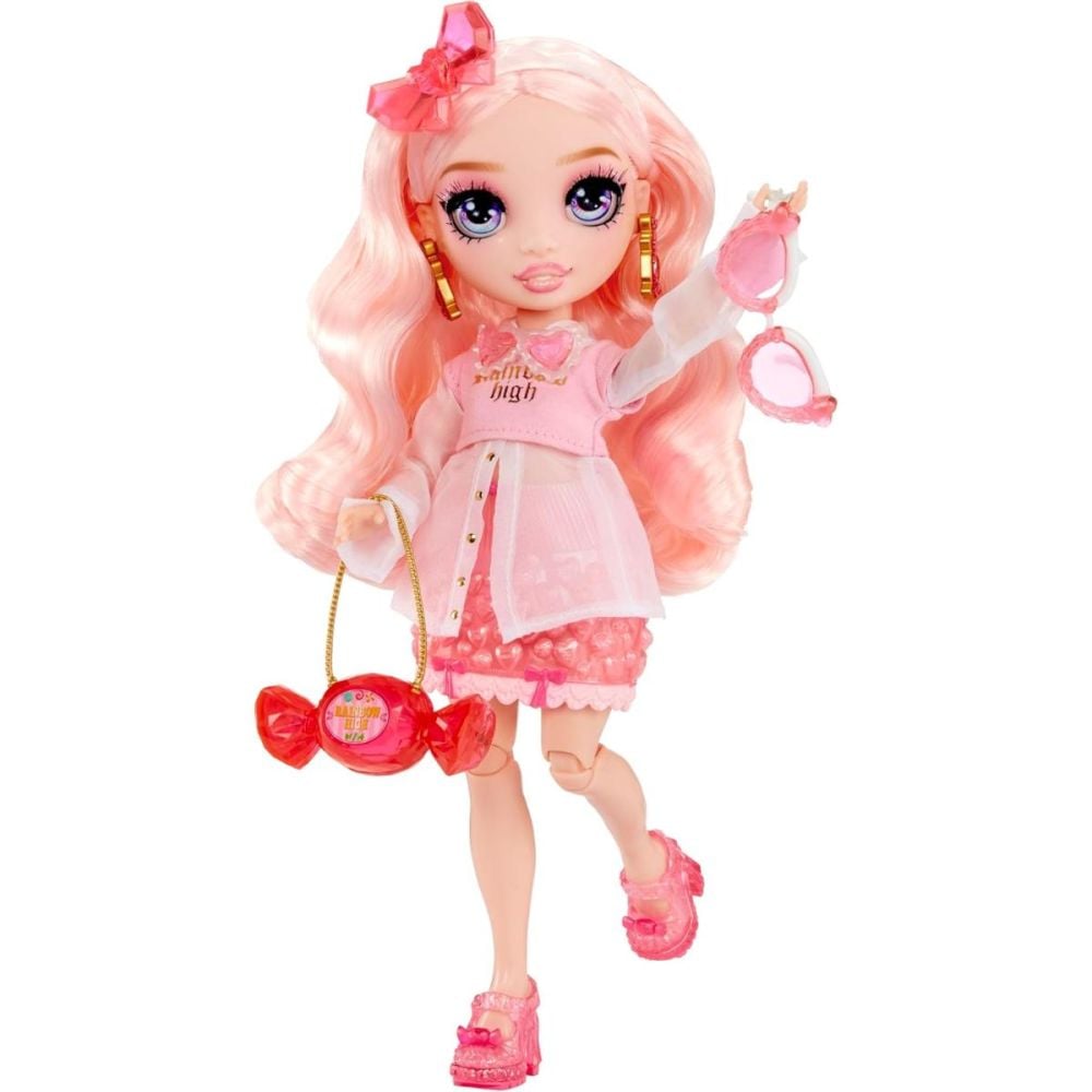 Papusa Rainbow High, Creative Crystals, Bella Parker, 121367EUC