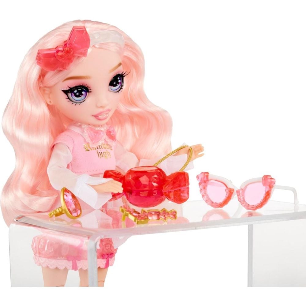 Papusa Rainbow High, Creative Crystals, Bella Parker, 121367EUC