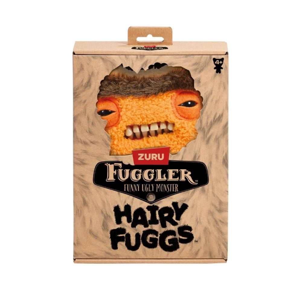 Jucarie de plus, Fuggler, Hairy Fuggs, Munch Munch, Orange, S1, 22 cm
