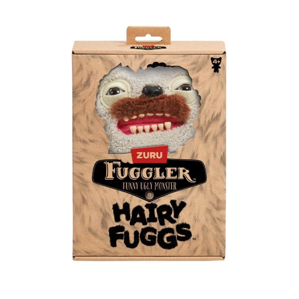 Jucarie de plus, Fuggler, Hairy Fuggs, Old Tooth Moustache, Gray, S1, 22 cm