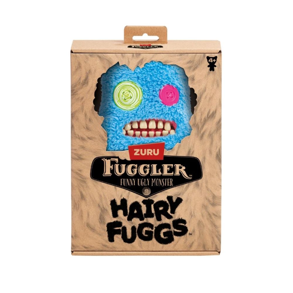 Jucarie de plus, Fuggler, Hairy Fuggs, Sasquoosh Tuft, Blue, S1, 22 cm