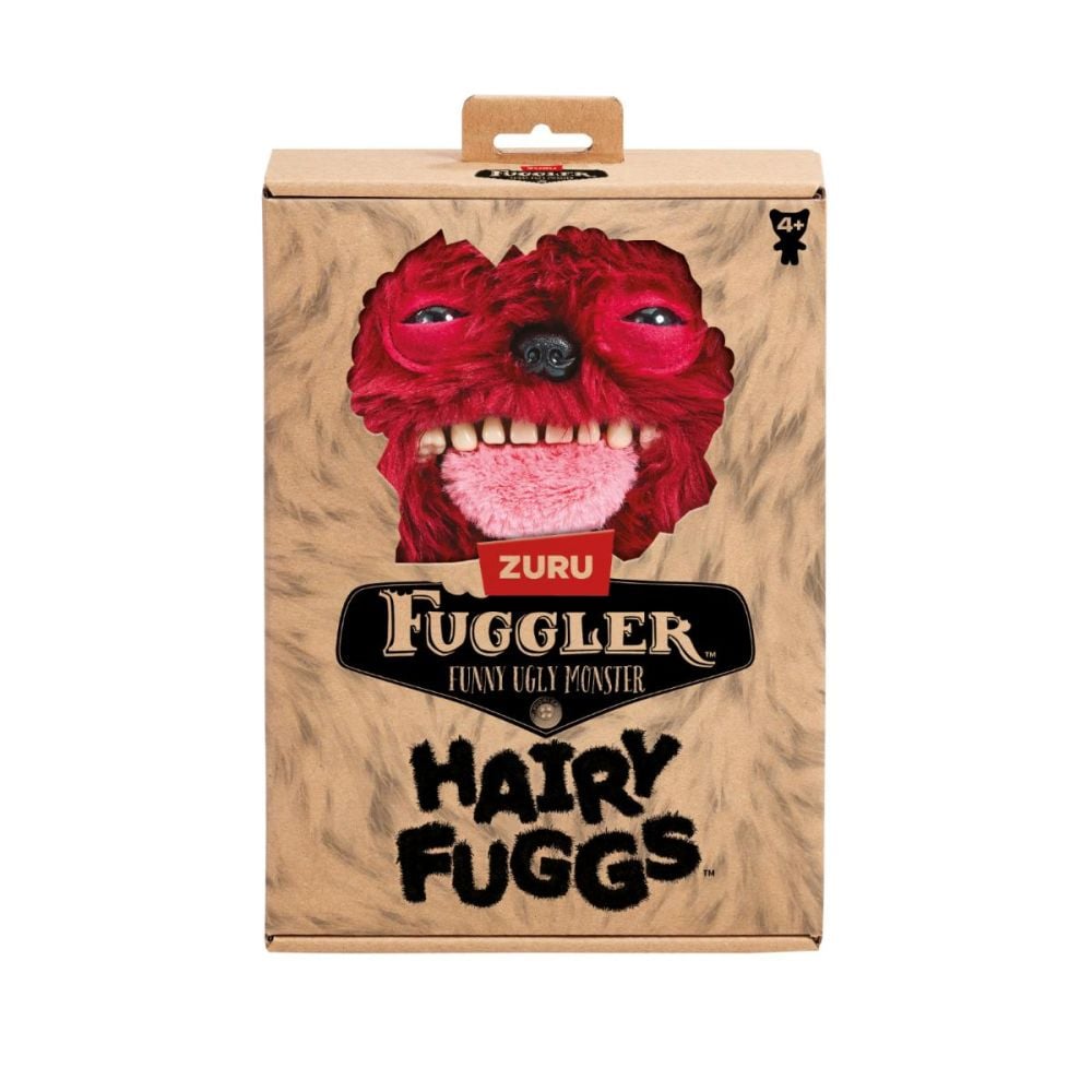 Jucarie de plus, Fuggler, Hairy Fuggs, Sir Belch, Hairy Tongue, Red, S1, 22 cm