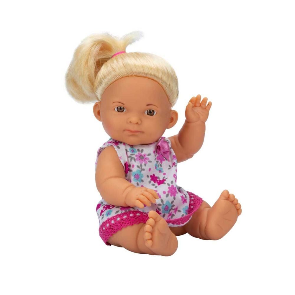 Papusa bebelus Nil cu fata serioasa, Dollz n More, 23 cm