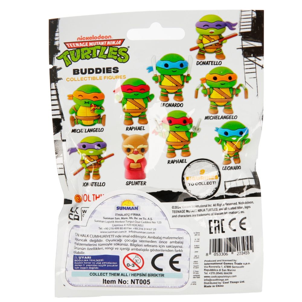Figurina surpriza 3D, Cool Things, Teenage Mutant Ninja Turtles Buddies