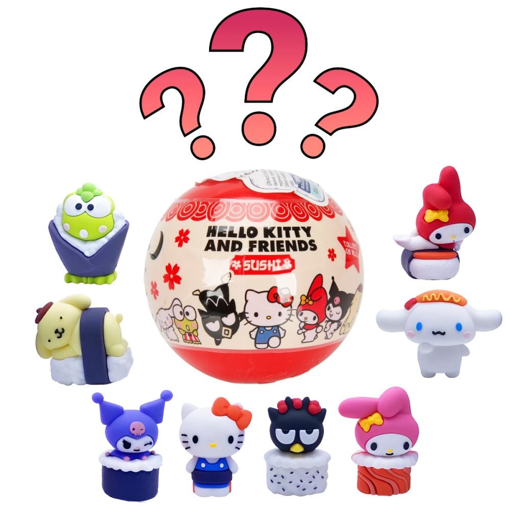 Figurina surpriza 3D, Cool Things, Hello Kitty and Friends Sushi