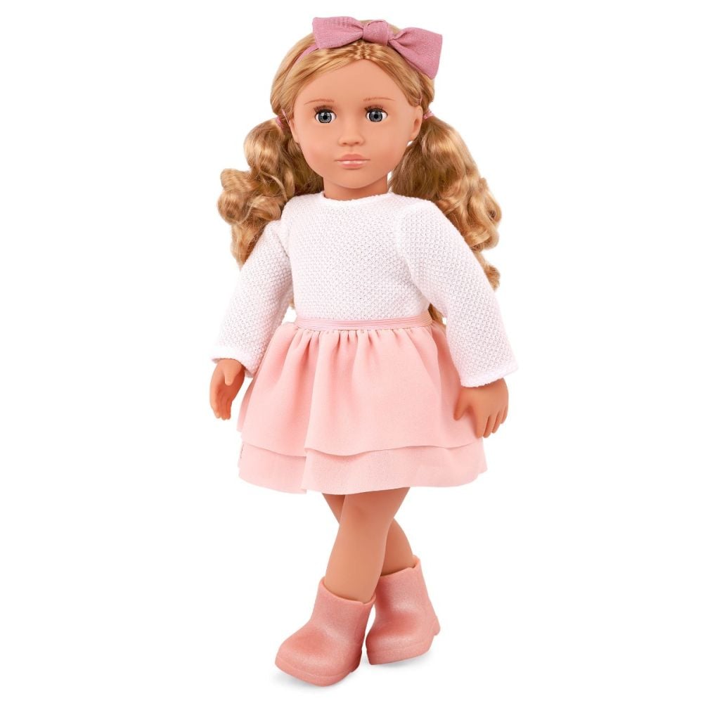 Papusa Effie in tinuta roz, Our Generation, 46 cm