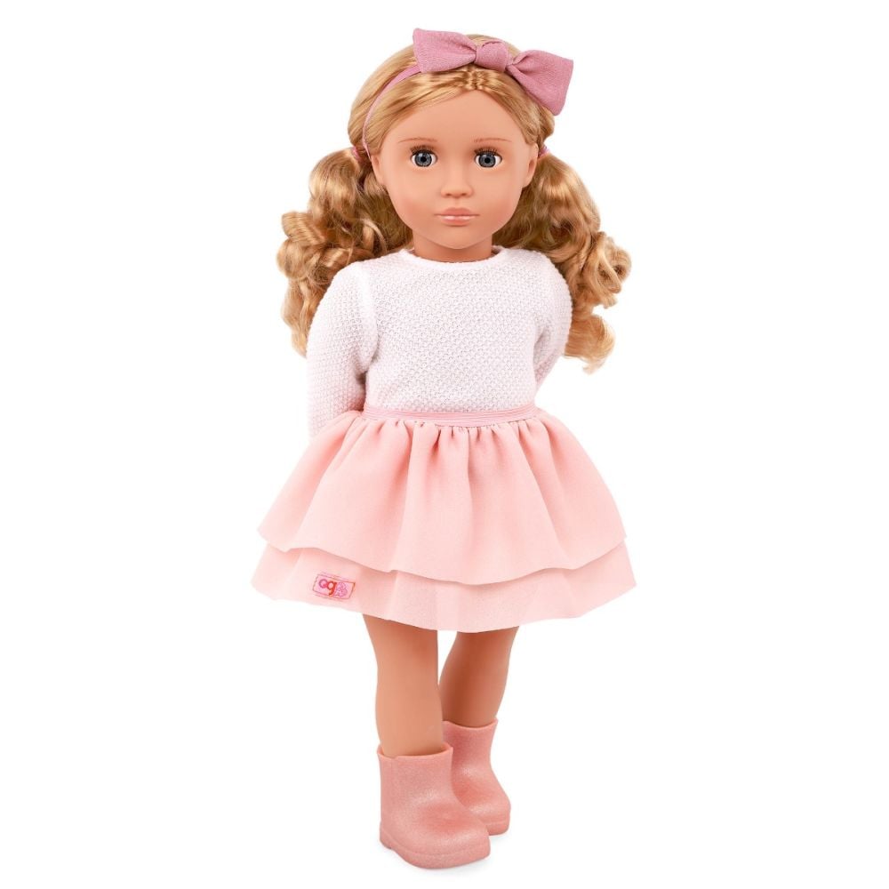 Papusa Effie in tinuta roz, Our Generation, 46 cm