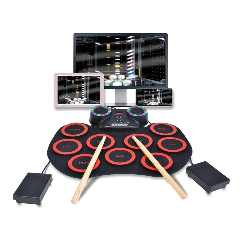 Set de tobe electronice portabile si pliabile, Bontempi Tech