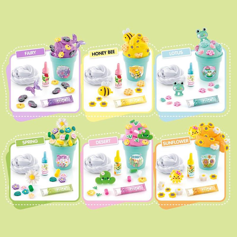 Set 6 decoratiuni cu slime parfumat, So Slime DIY, Mini Garden
