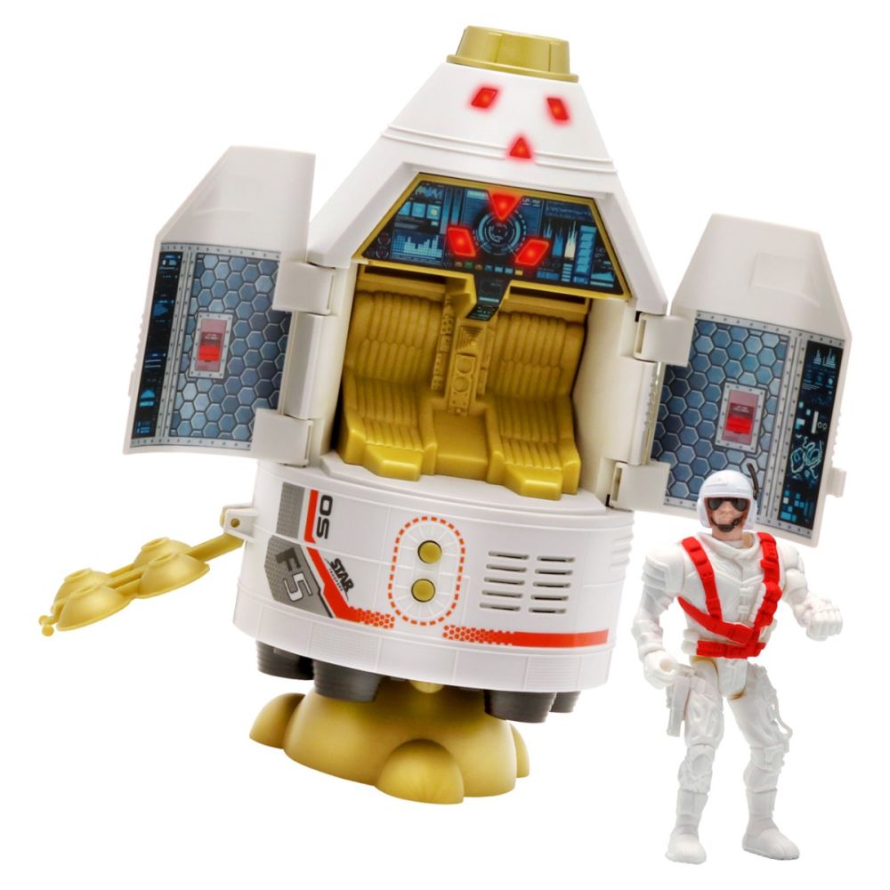 Set capsula spatiala cu figurina, Star Troopers, Lanard Toys