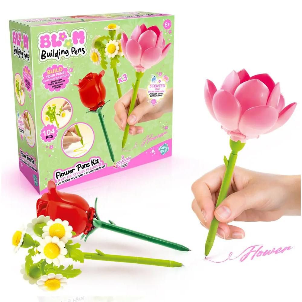Set de creat 3 pixuri cu cerneala parfumata, Bloom, Flower