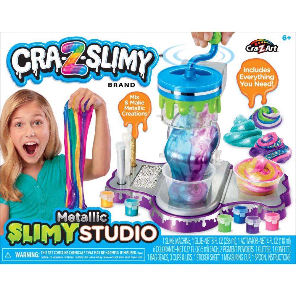 Set creativ, Cra-Z-Art, Metallic Slimy Studio
