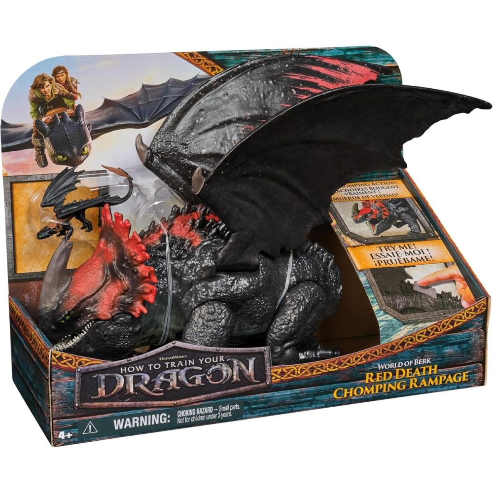 Figurina dragon, DreamWorks Dragons, Red Death Chomping Ramoage, 6072650