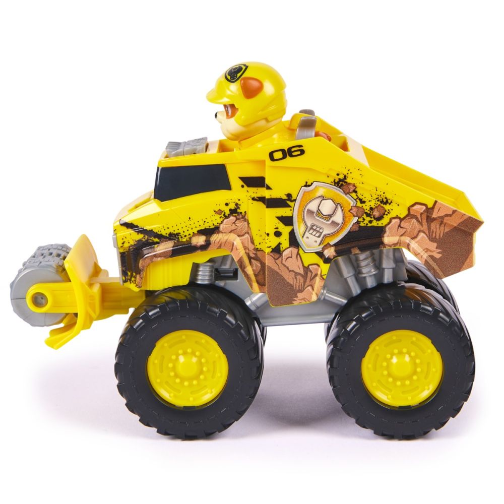 Masinuta cu figurina, Paw Patrol, Rescue Wheels Bulldozer, Rubble, 20145822