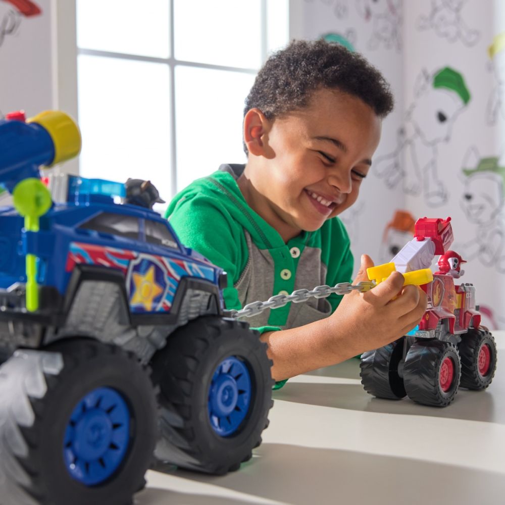 Masinuta cu figurina, Paw Patrol, Rescue Wheels Fire Truck, Marshall, 20145827