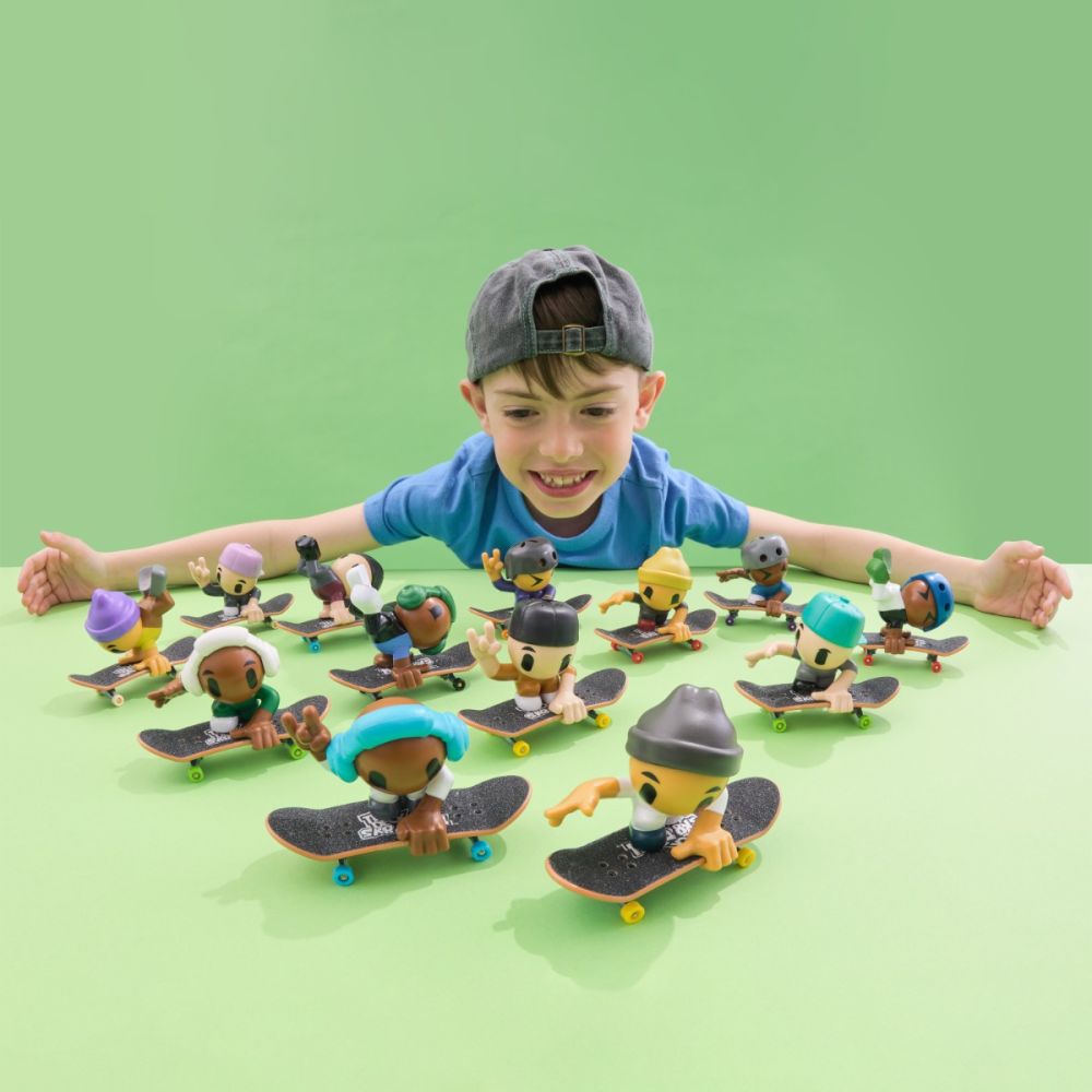 Set mini skateboard cu figurina, Tech Deck, SK8 Crew, 20148752