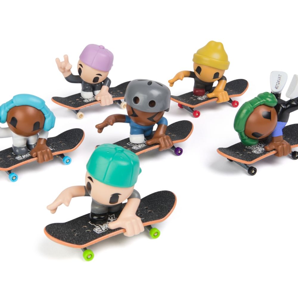 Set mini skateboard cu figurina, Tech Deck, SK8 Crew, 20148752