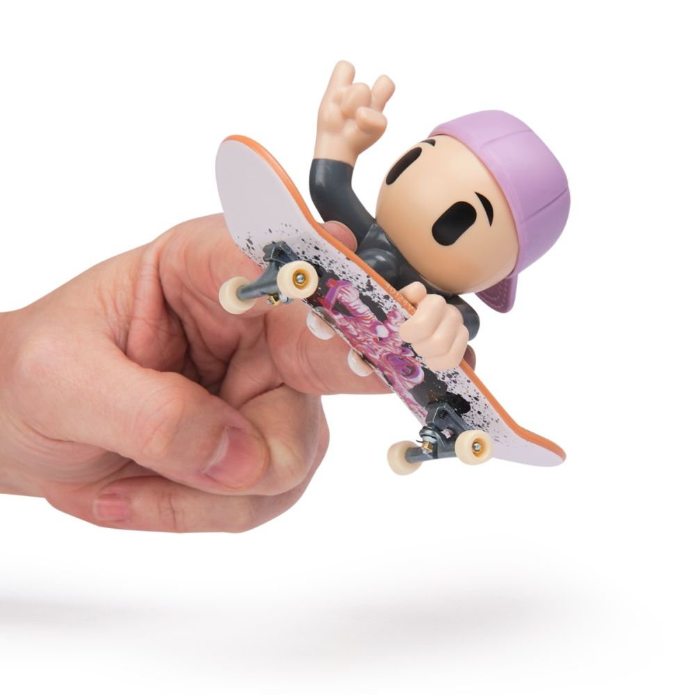Set mini skateboard cu figurina, Tech Deck, SK8 Crew, 20148755