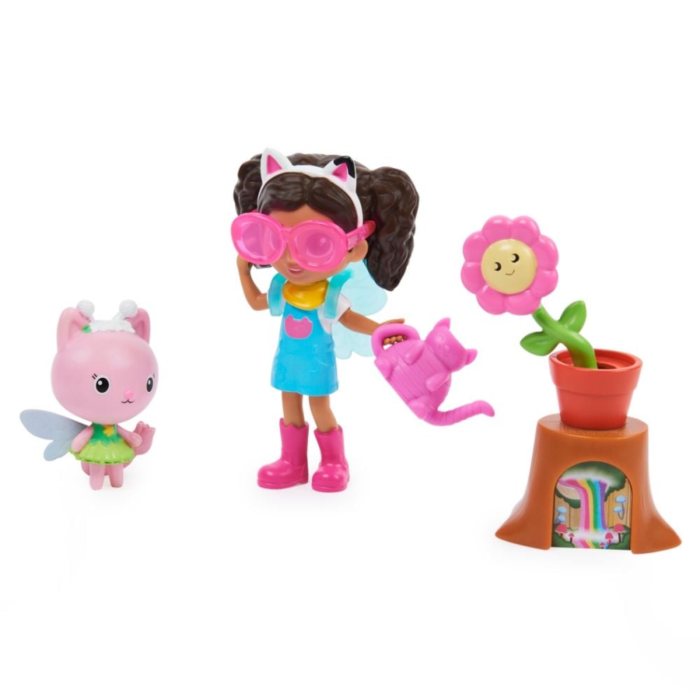 Set de joaca, papusa si accesorii, Gabby's Dollhouse, Floarea din gradina