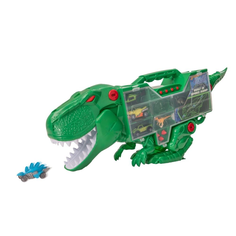 Transportator T-Rex cu masini si figurine, Teamsterz Beast Machines