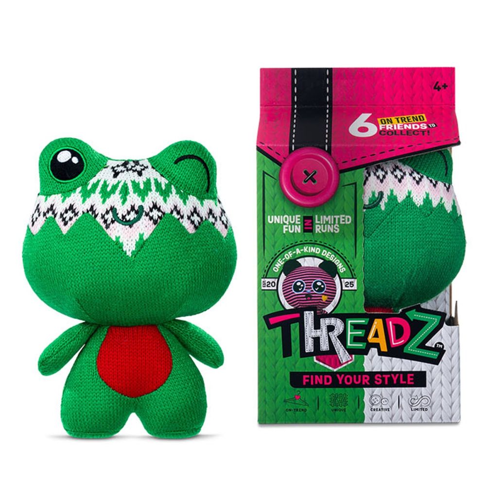 Jucarie de plus, Threadz, Find Your Style, Frog | Noriel