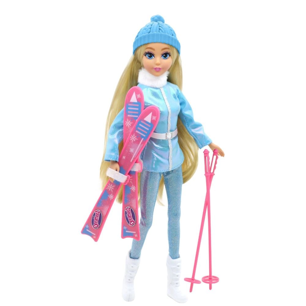 Papusa cu echipament de schi, Dreameez, 30 cm