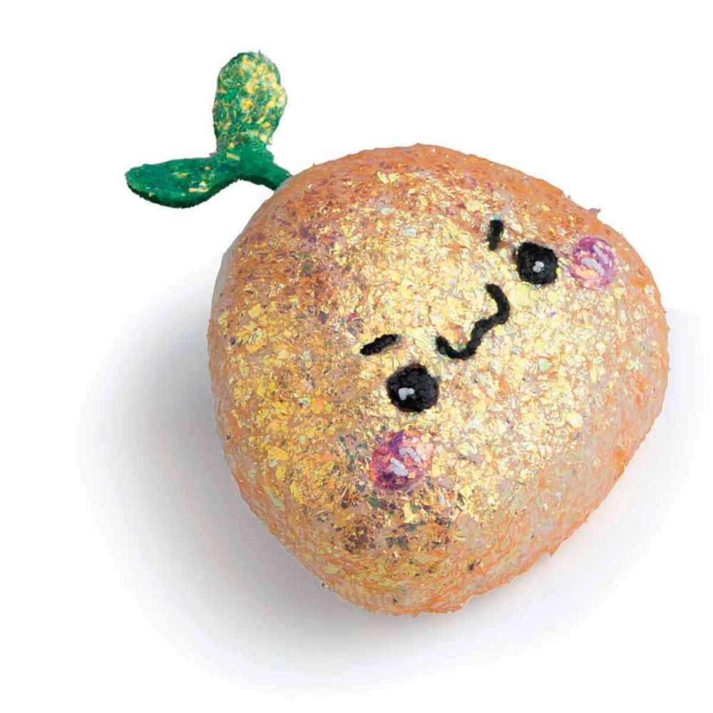 Set de creatie cu sclipici Paulinda, Magic Glitter 3In1, Plush Brooch Design