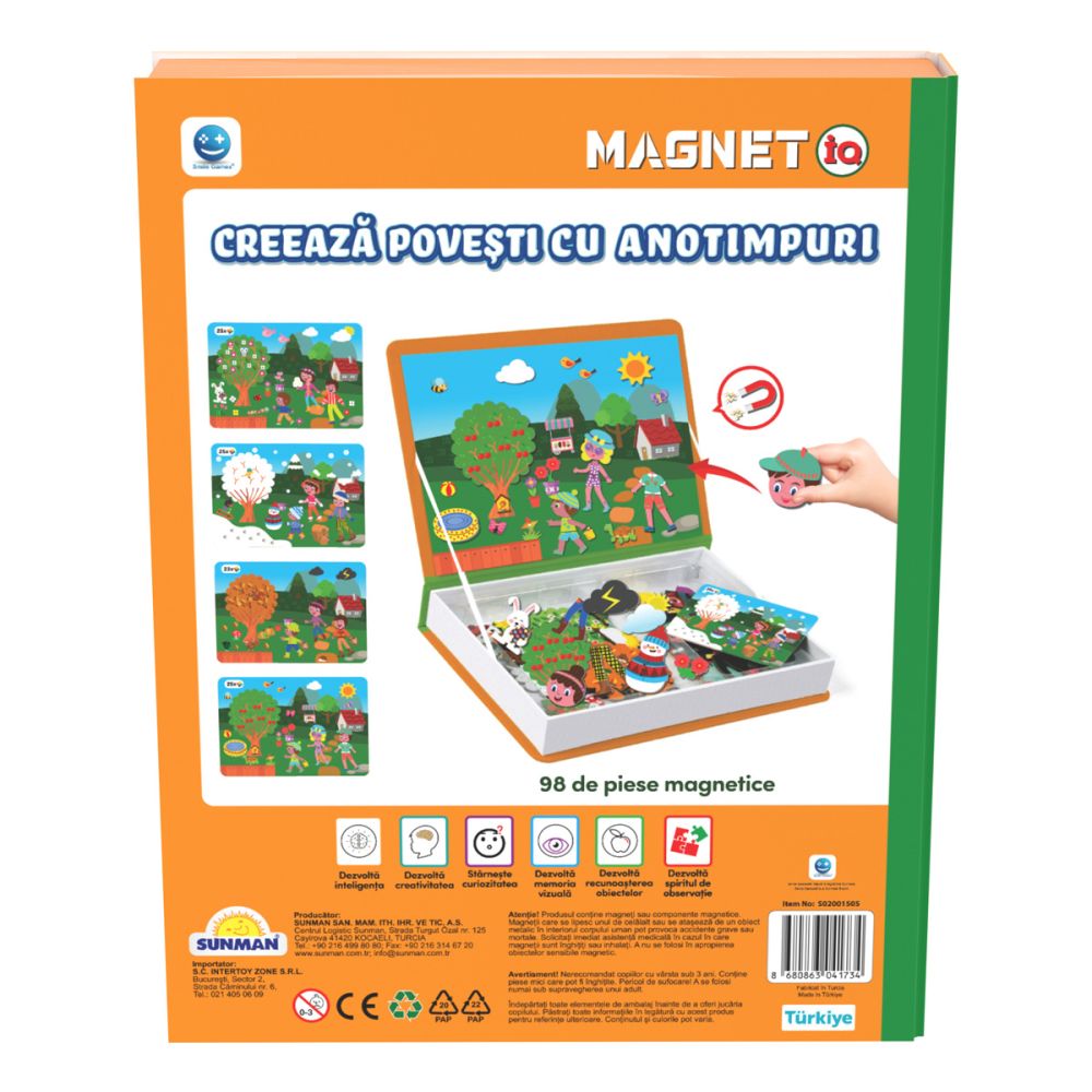 Joc educativ, Smile Games, MagnetIQ, Creeaza povesti cu anotimpuri