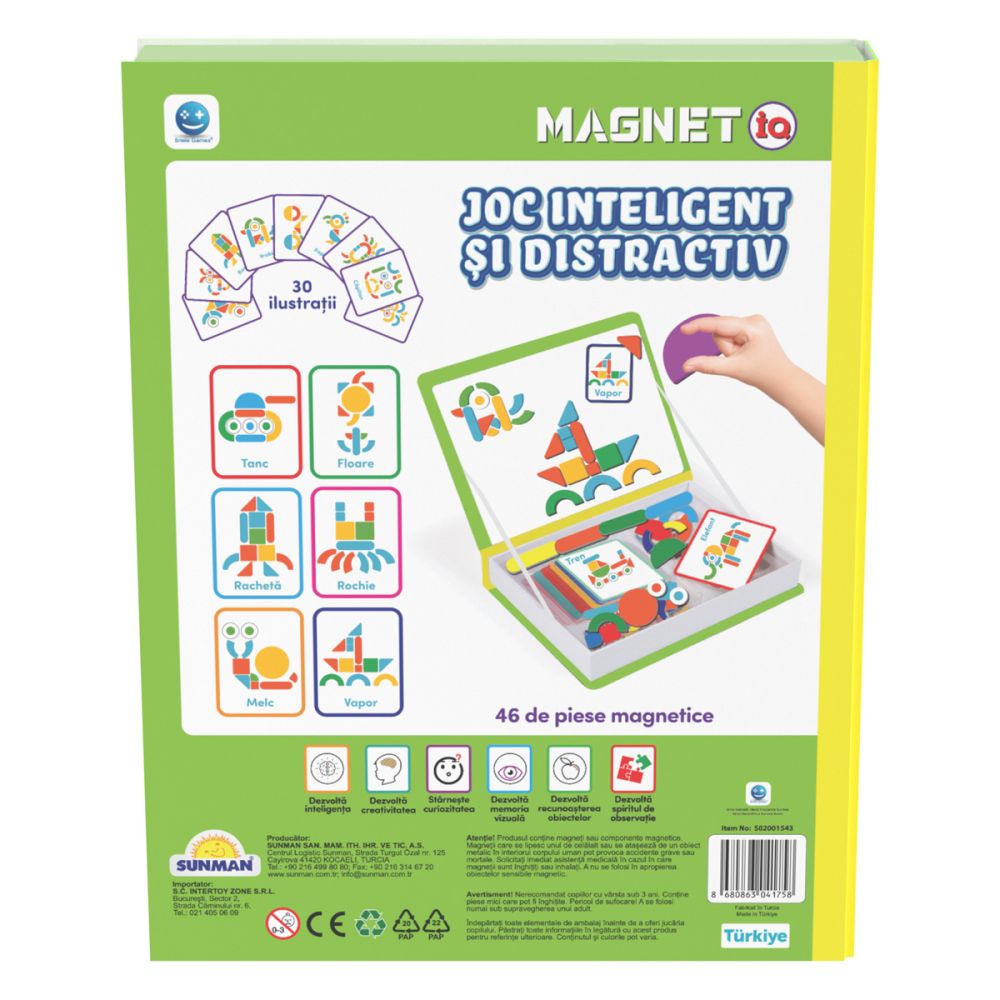 Joc educativ, Smile Games, Piese inteligente si distractive, 61 piese
