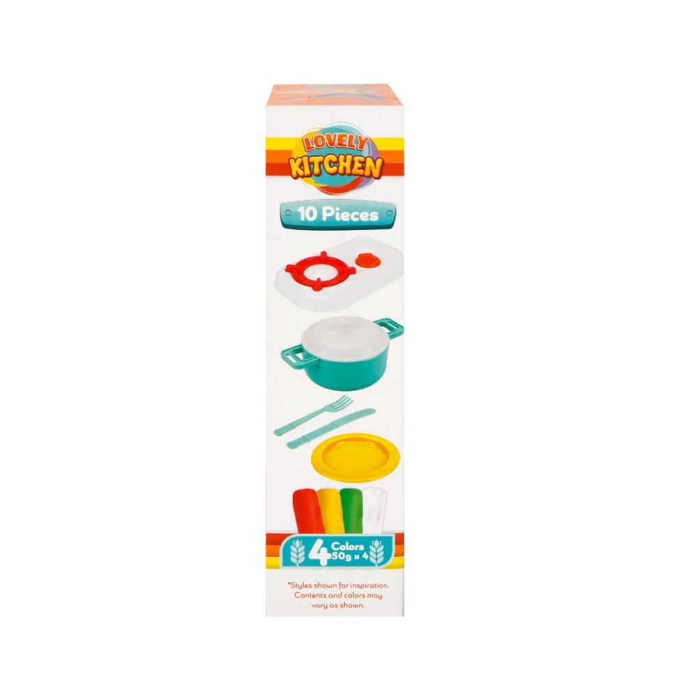 Set de modelare din plastilina, pentru bucatarie, Crafy, 10 piese, 200 g
