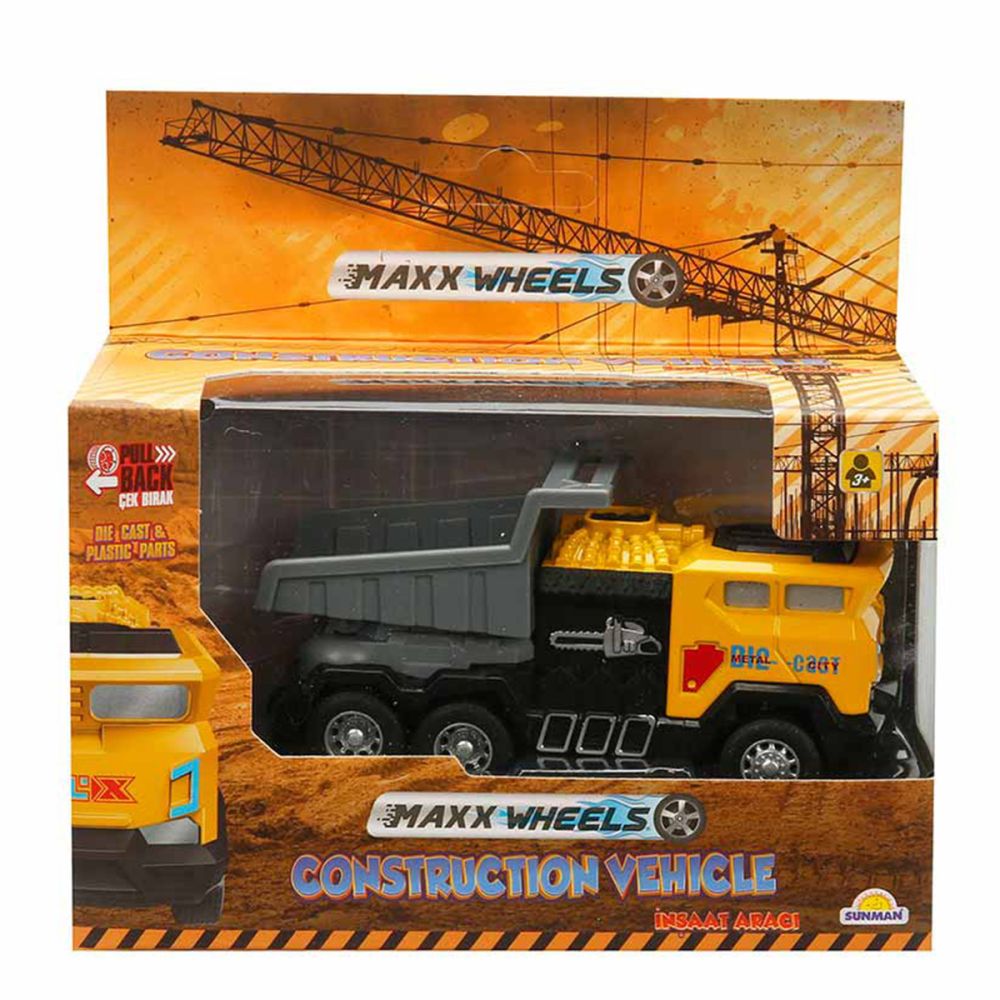 Vehicul de constructie cu basculanta, Maxx Wheels, Galben