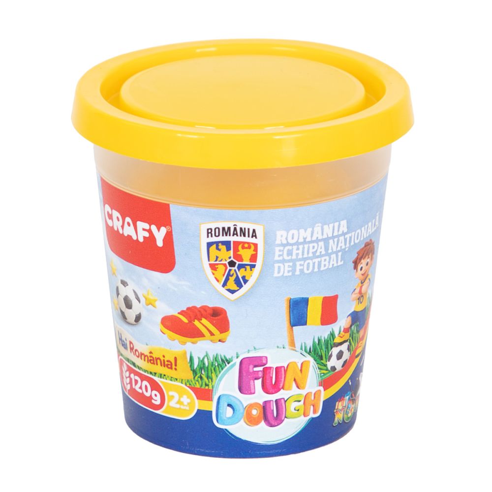 Set plastilina 3 culori Crafy, Echipa Nationala de Fotbal a Romaniei, 360 g