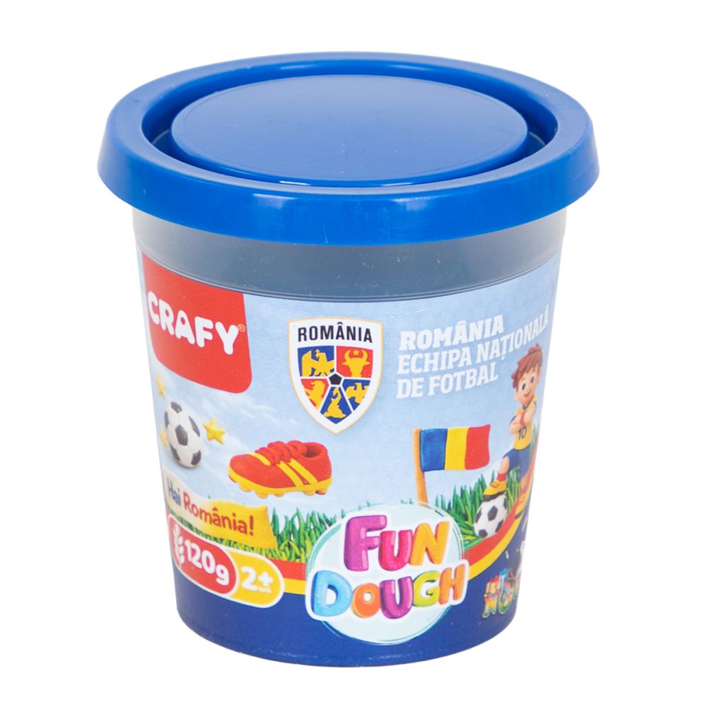 Set plastilina 3 culori Crafy, Echipa Nationala de Fotbal a Romaniei, 360 g