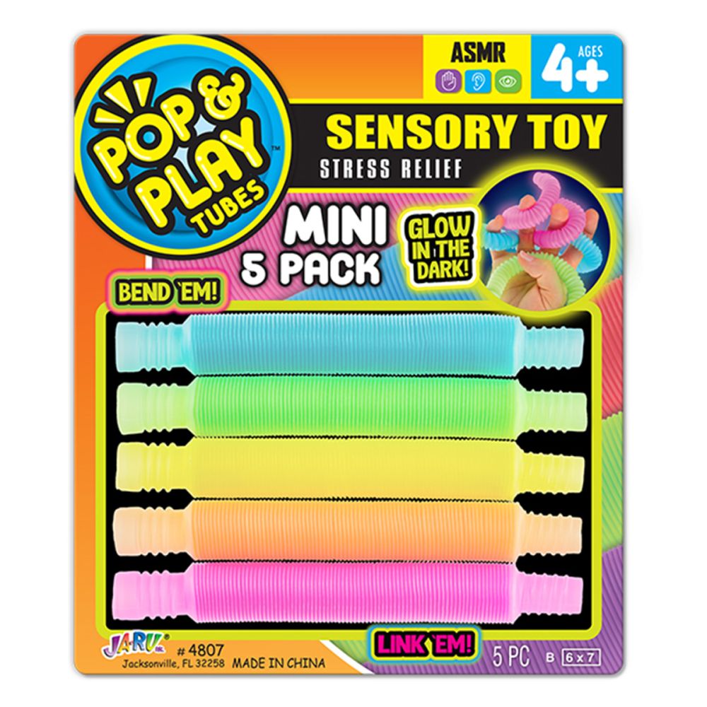 Set 5 mini tuburi flexibile, Jaru, Pop & Play