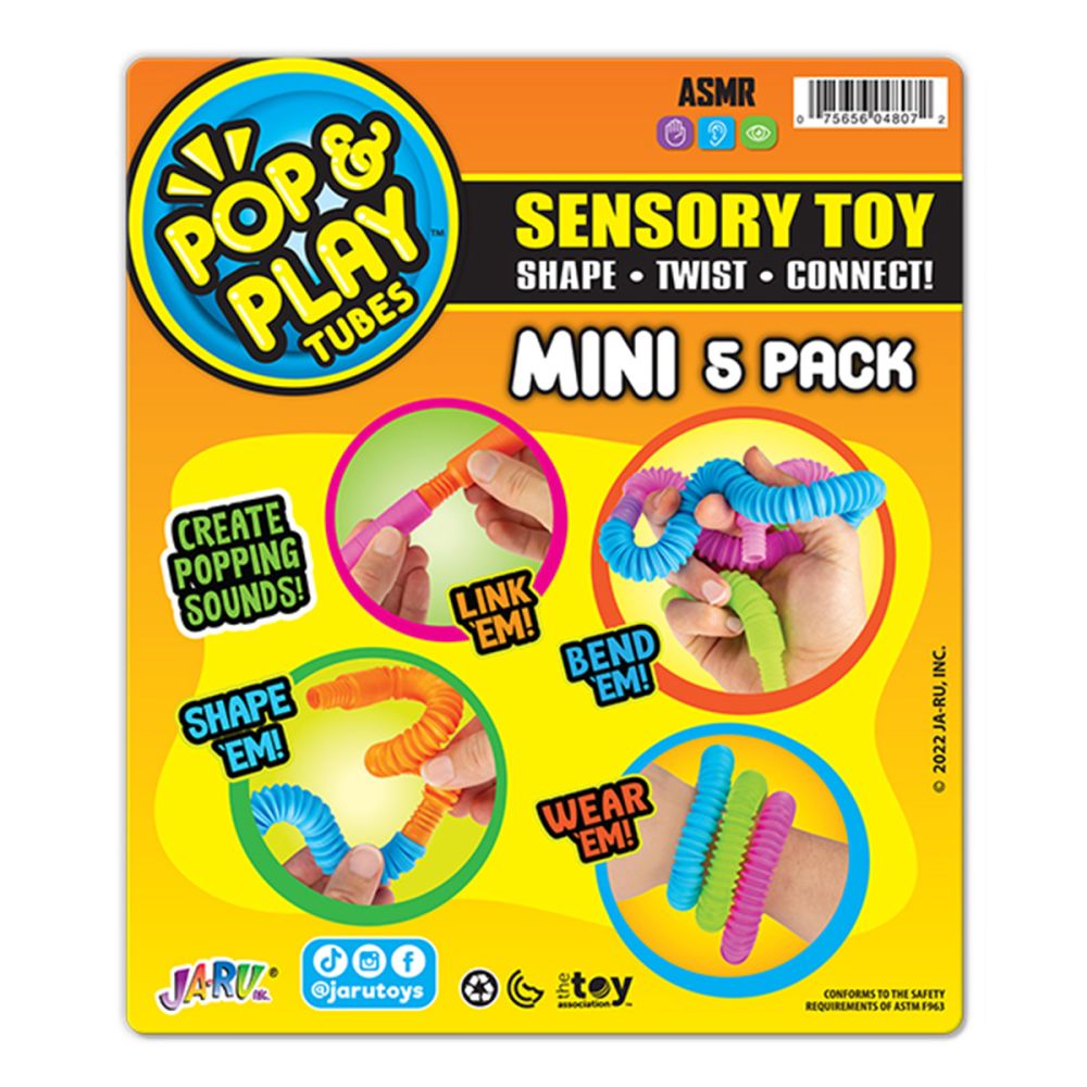 Set 5 mini tuburi flexibile, Jaru, Pop & Play