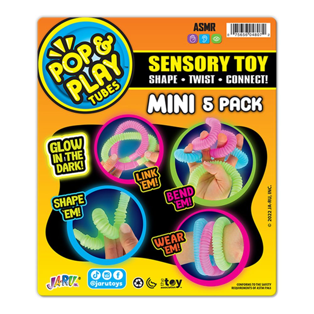 Set 5 mini tuburi flexibile, Jaru, Pop & Play