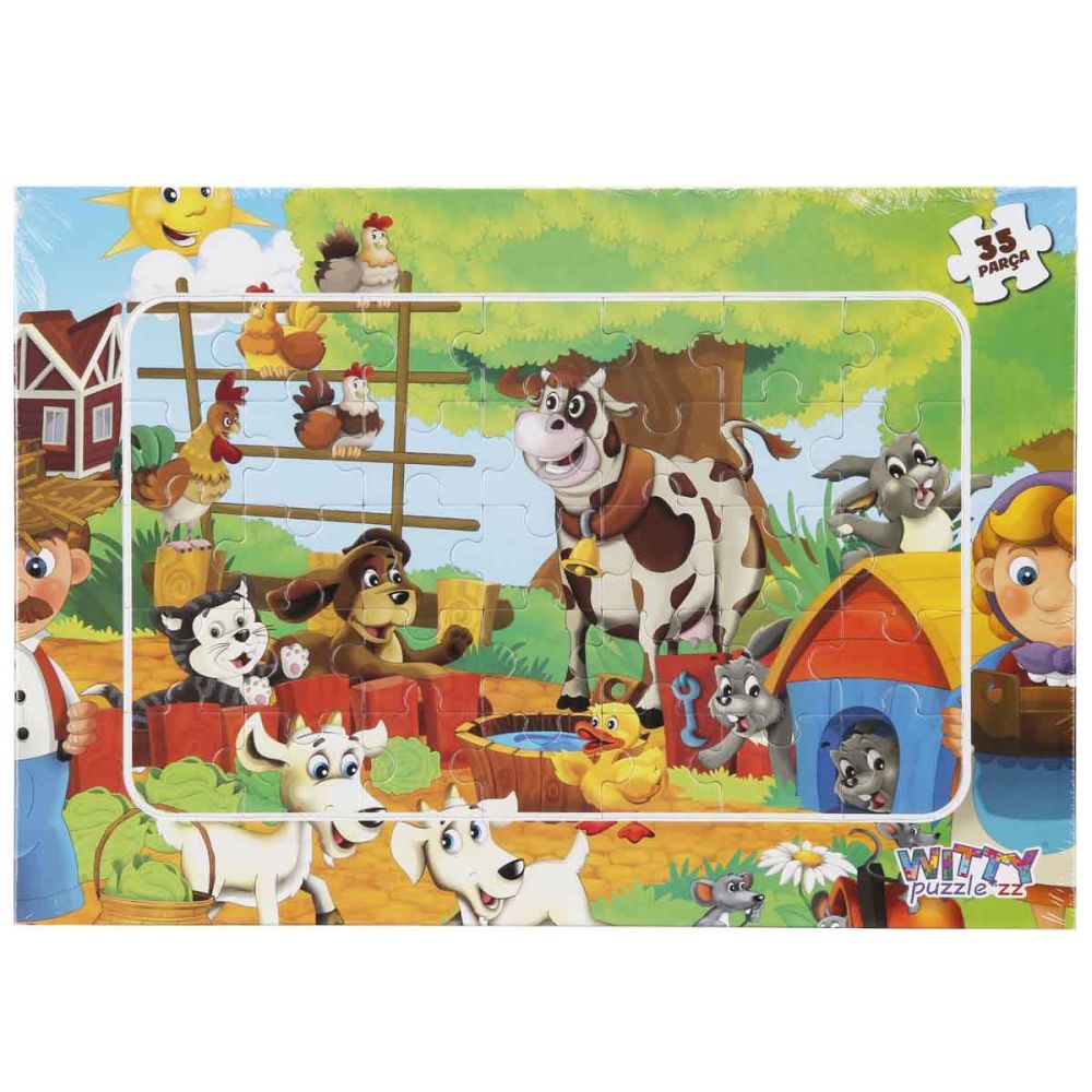 Puzzle Witty Puzzlezz, Animale de la ferma, 35 piese