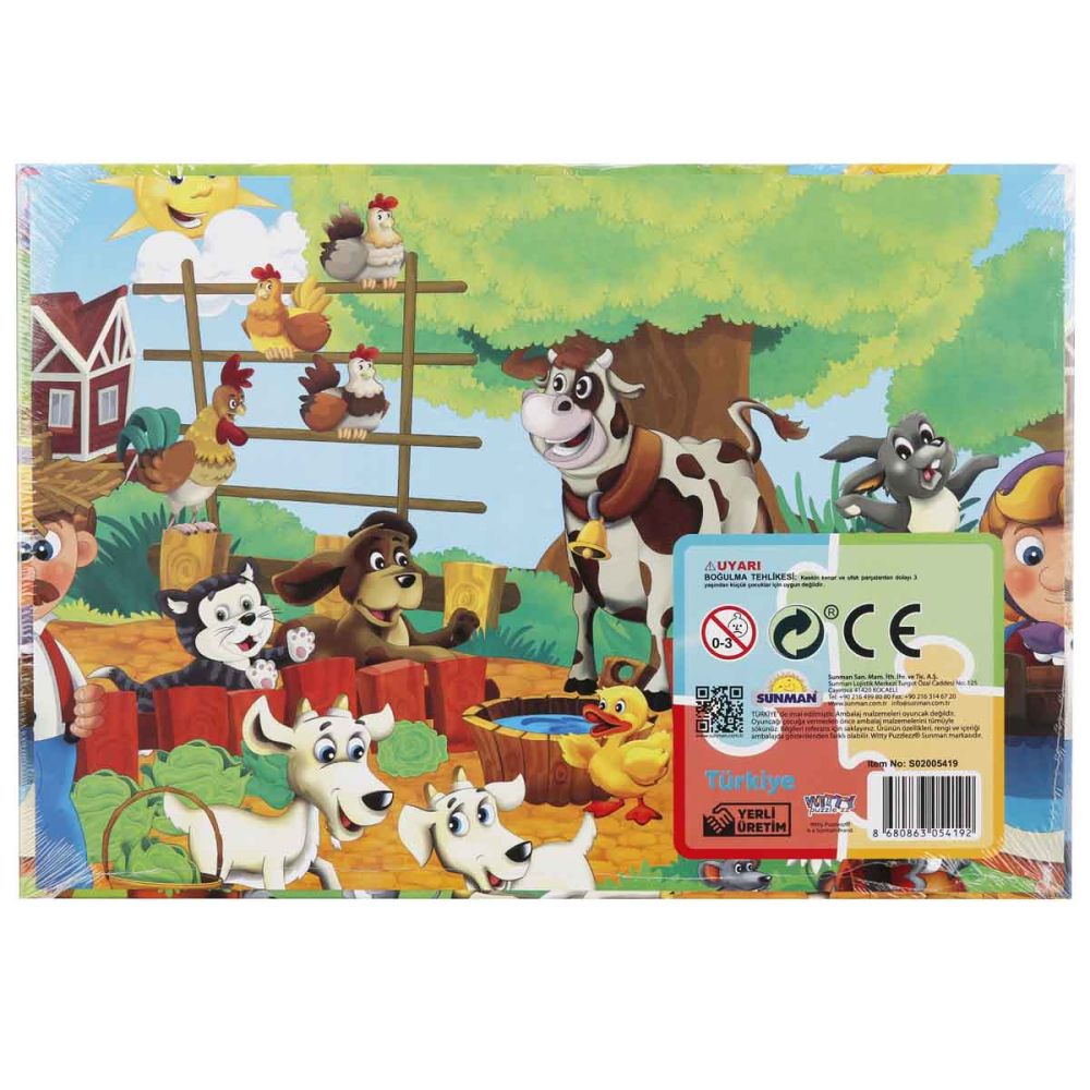 Puzzle Witty Puzzlezz, Animale de la ferma, 35 piese